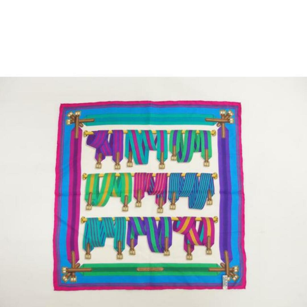 HERMES - HERMS エルメス/カレ45/サスペンダーベルト柄シルクスカーフ