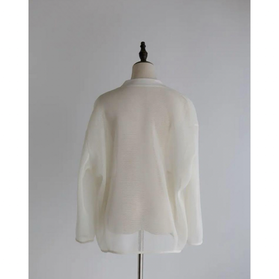 Drawer - 新品poisポワdoublemeshCardigaダブルメッシュカーディガンの