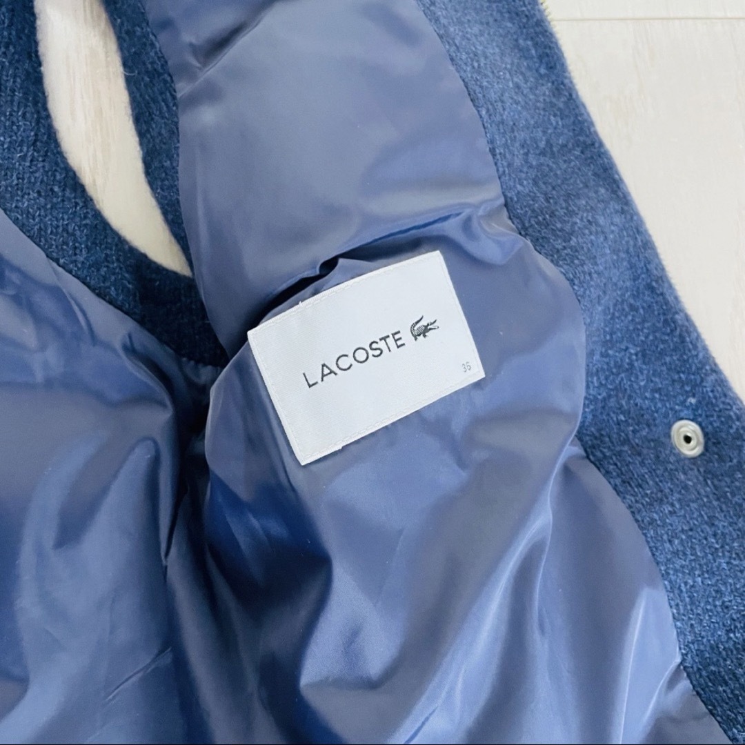 LACOSTE - ラコステ☆ ダウンベスト フード付き ネイビーの通販 by