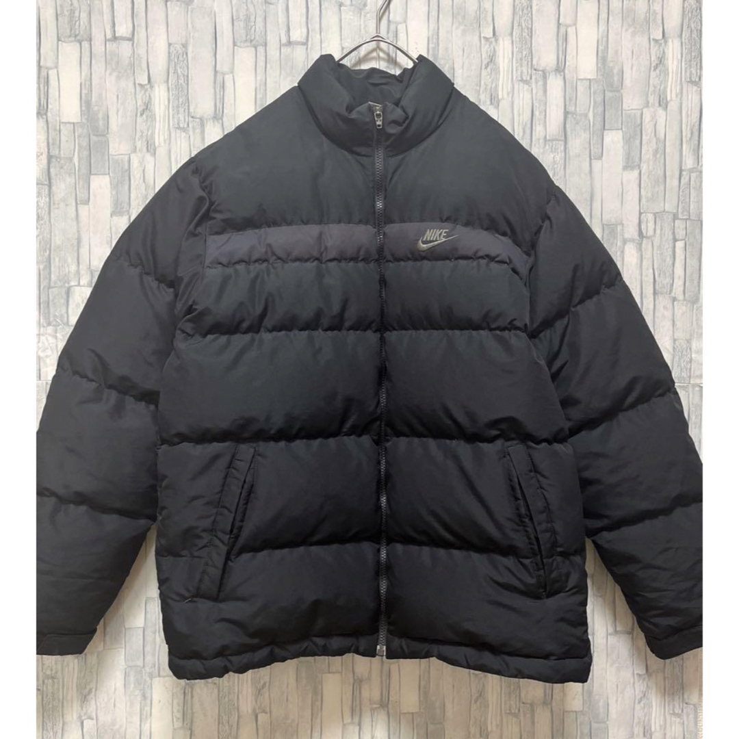 NIKE - ナイキ ダウンジャケット デカロゴ 刺繍ロゴ スウッシュ 00s