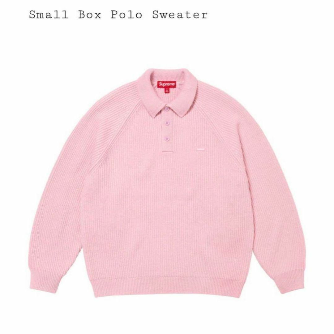 Supreme - ○Supreme Small Box Polo Sweater pink XLの通販 by KIRA