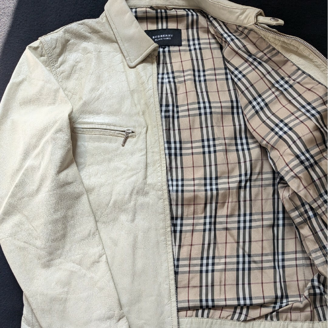 BURBERRY BLACK LABEL - バーバリーブラックレーベル ラムレザー