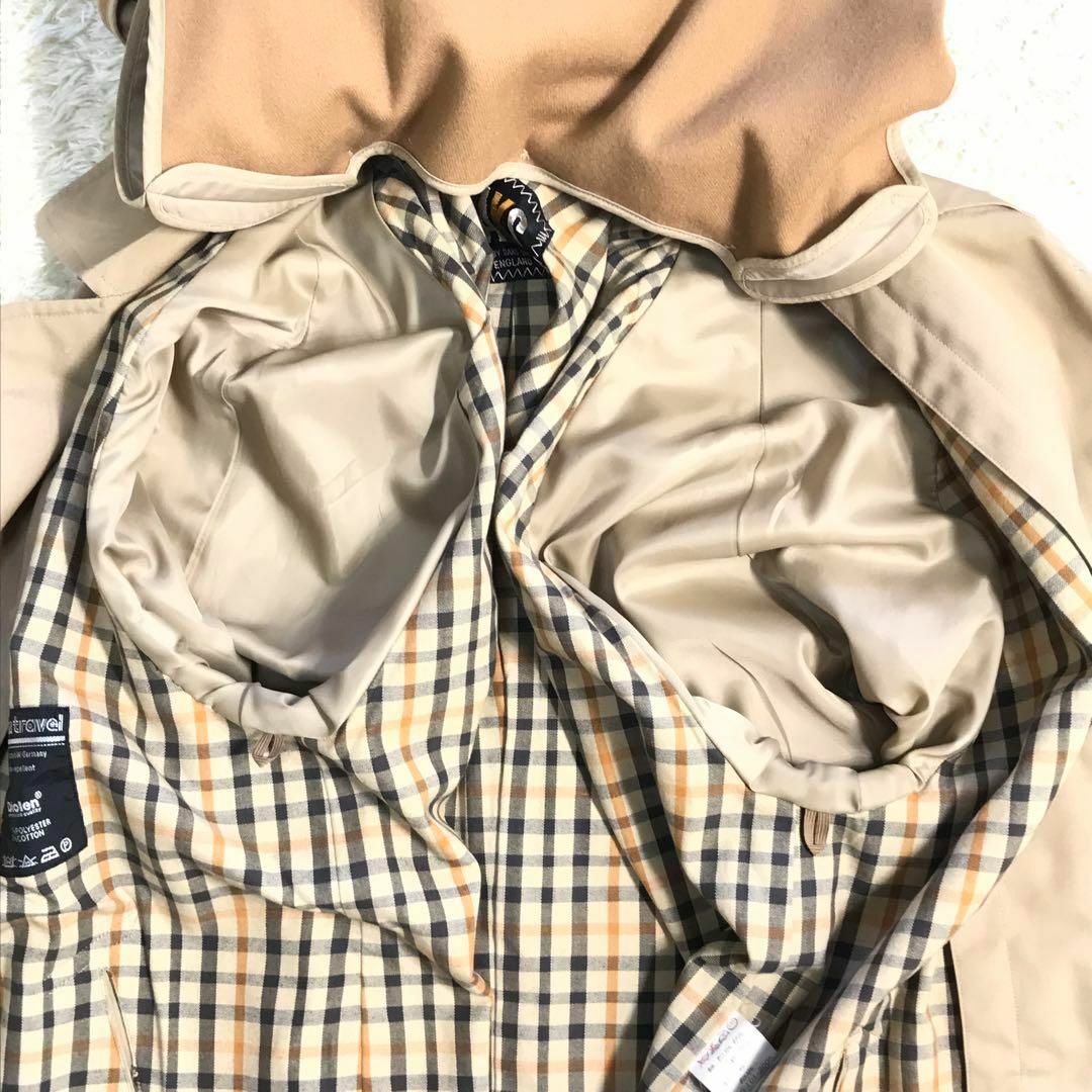 DAKS - DAKS【ベージュ☆Lサイズ】ステンカラー コート ライナー付き