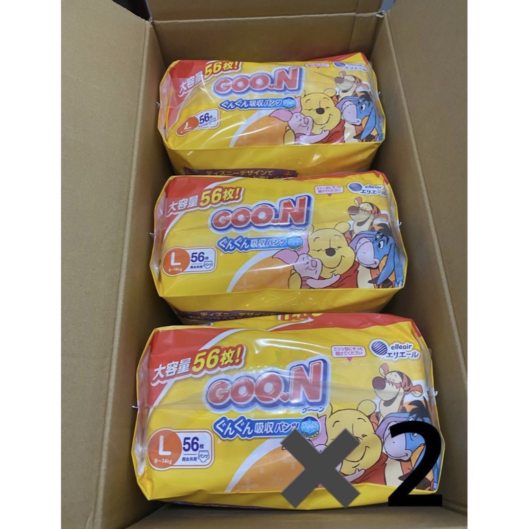 グーンオムツ Lパンツ56枚×6パックの通販 by mama's shop｜ラクマ
