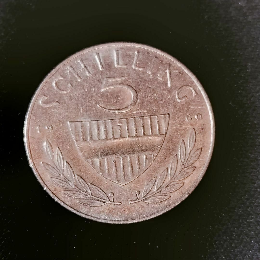 1960年オーストリア5シリング銀貨外国コイン 海外硬貨の通販 by 田んぼ
