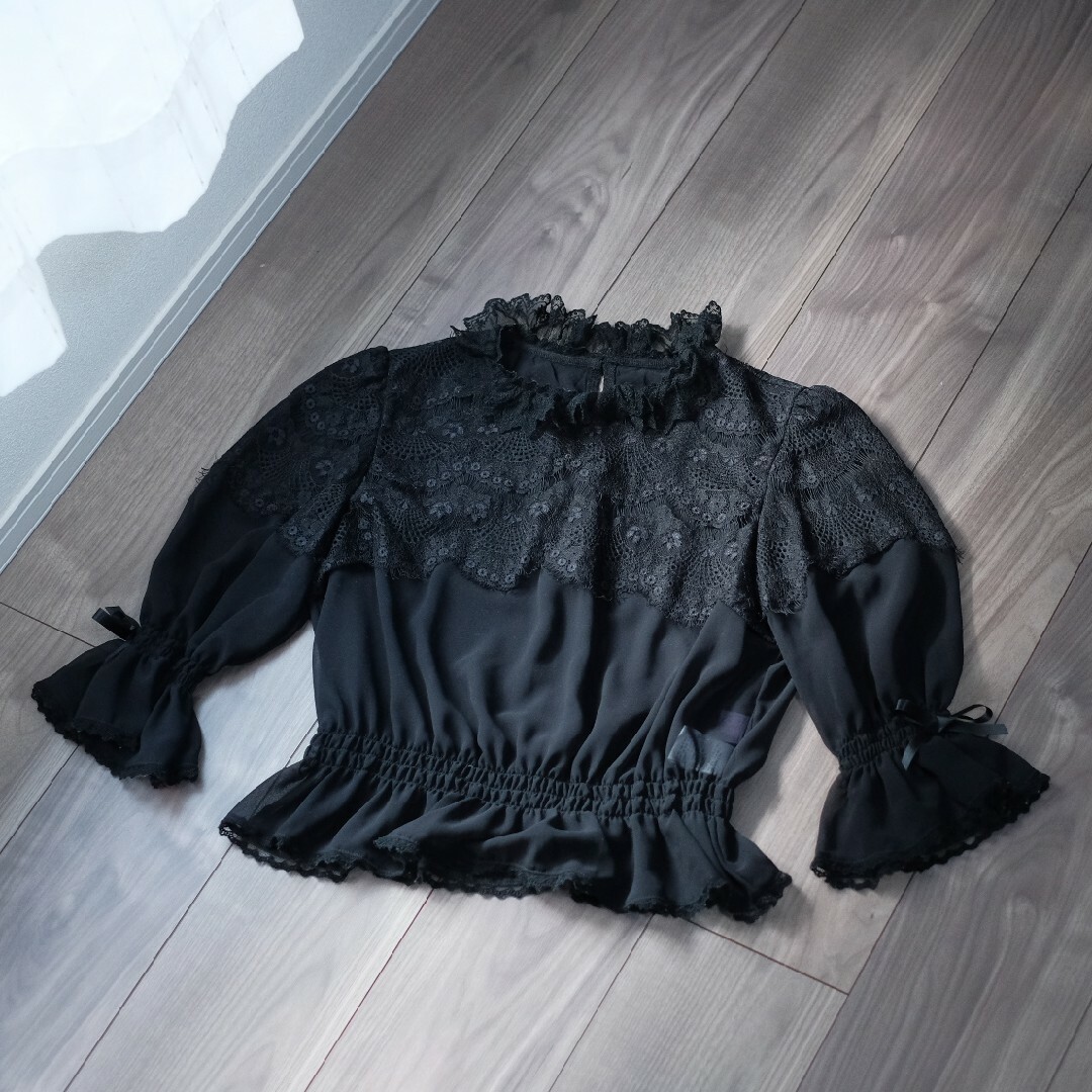 Angelic Pretty 黒 半袖ブラウス