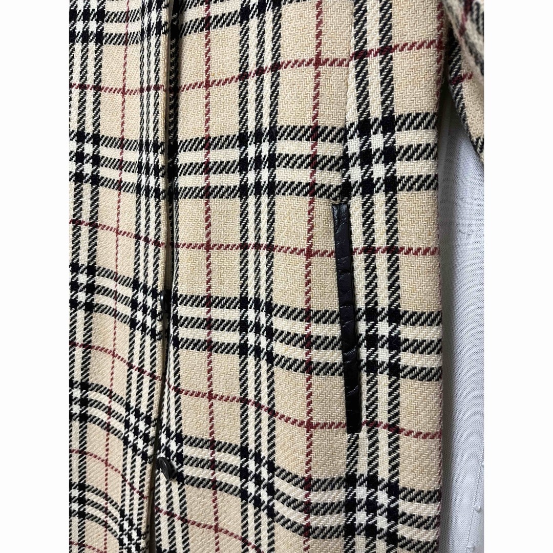 希少 BURBERRY バーバリー オールド ダブルフェイス コート チェック