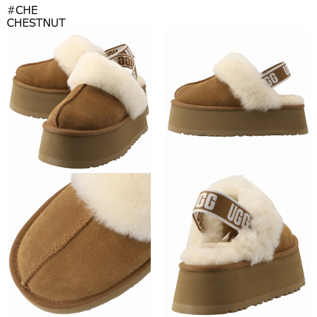 UGG - アグ UGG スリッポン FUNKETTE 厚底 スリッパ 5cmヒール シープ