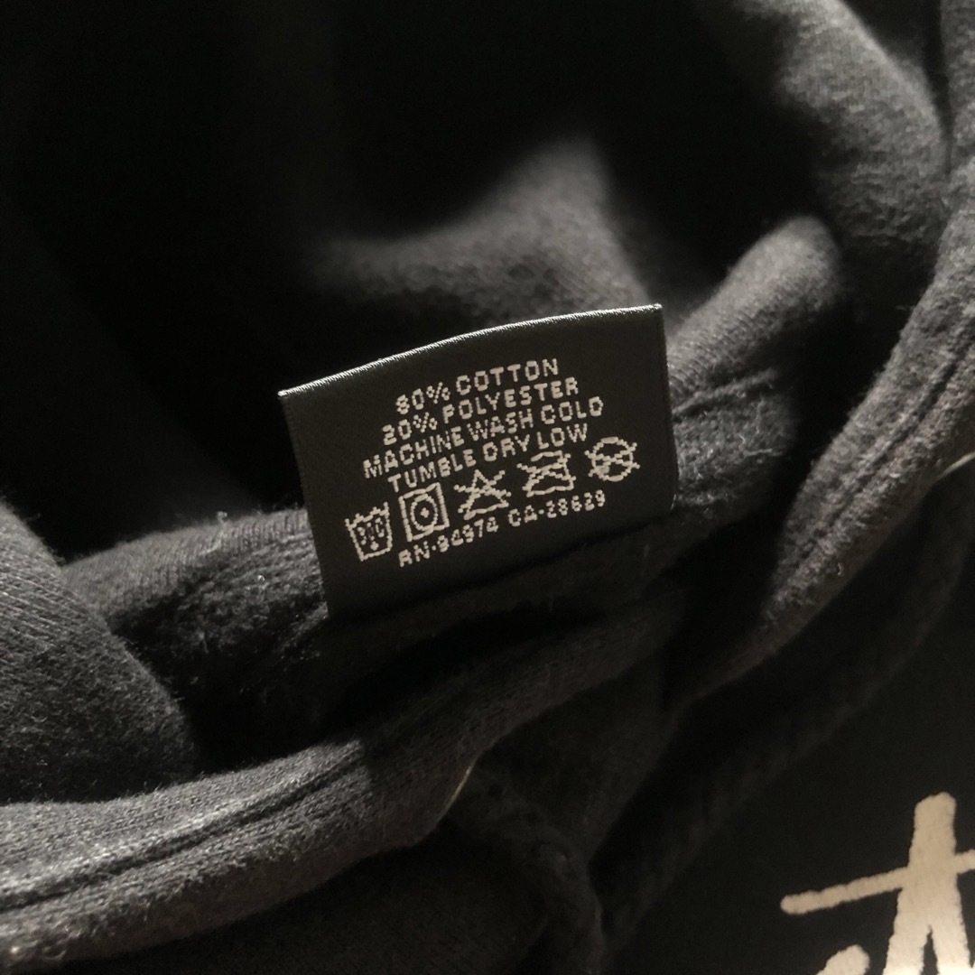 STUSSY - 激レア 黒タグ old stussy パーカー フーディー 両面プリント