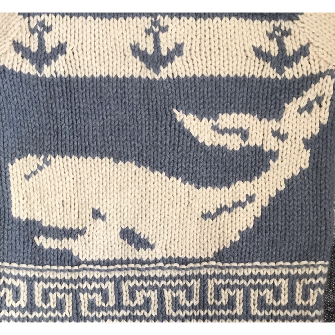 幻 超スペシャル 可愛すぎるホエール柄 鯨 RRL カウチン ニット