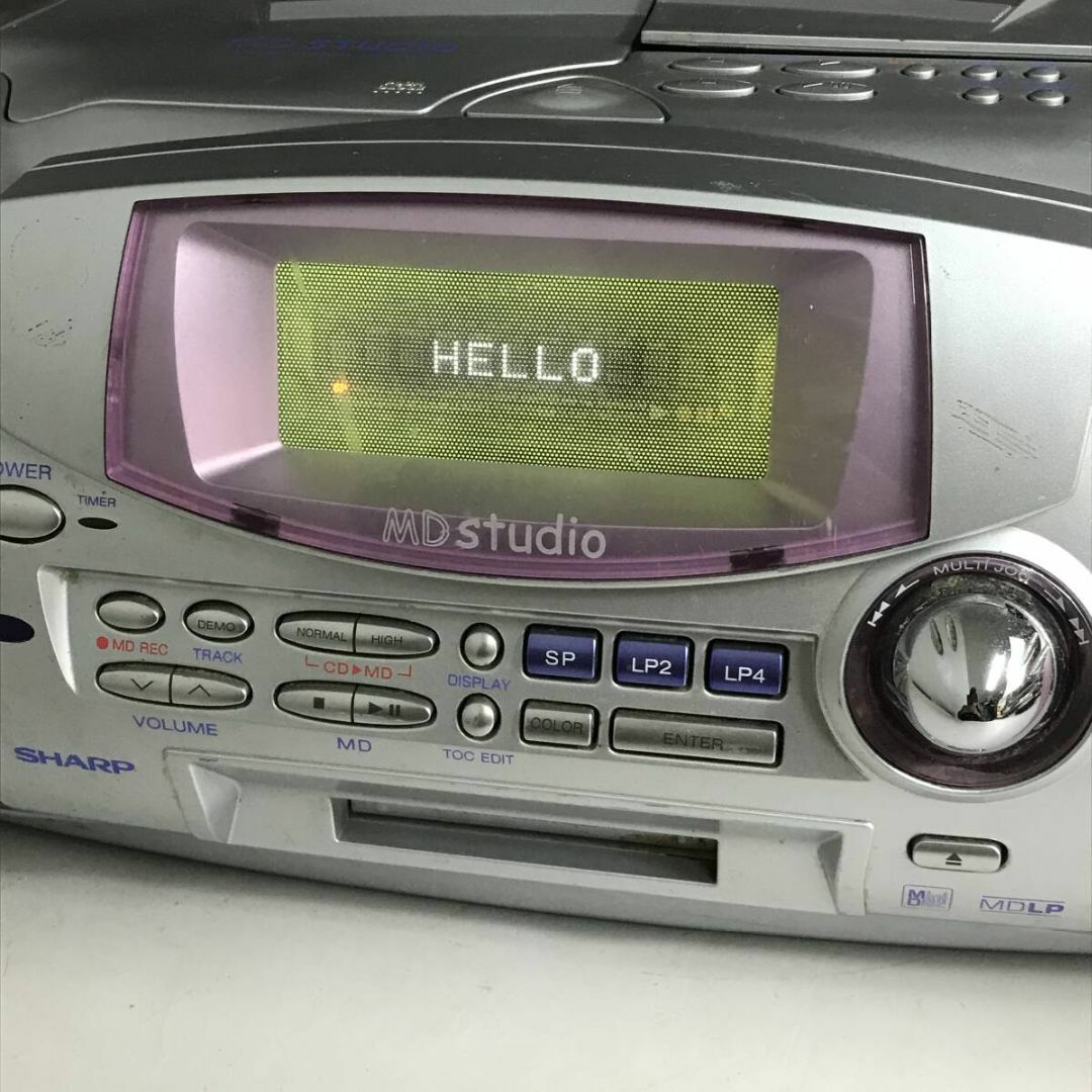 SHARP シャープ ラジカセ MD-F150-P CD/MD カセットテープ の通販 by