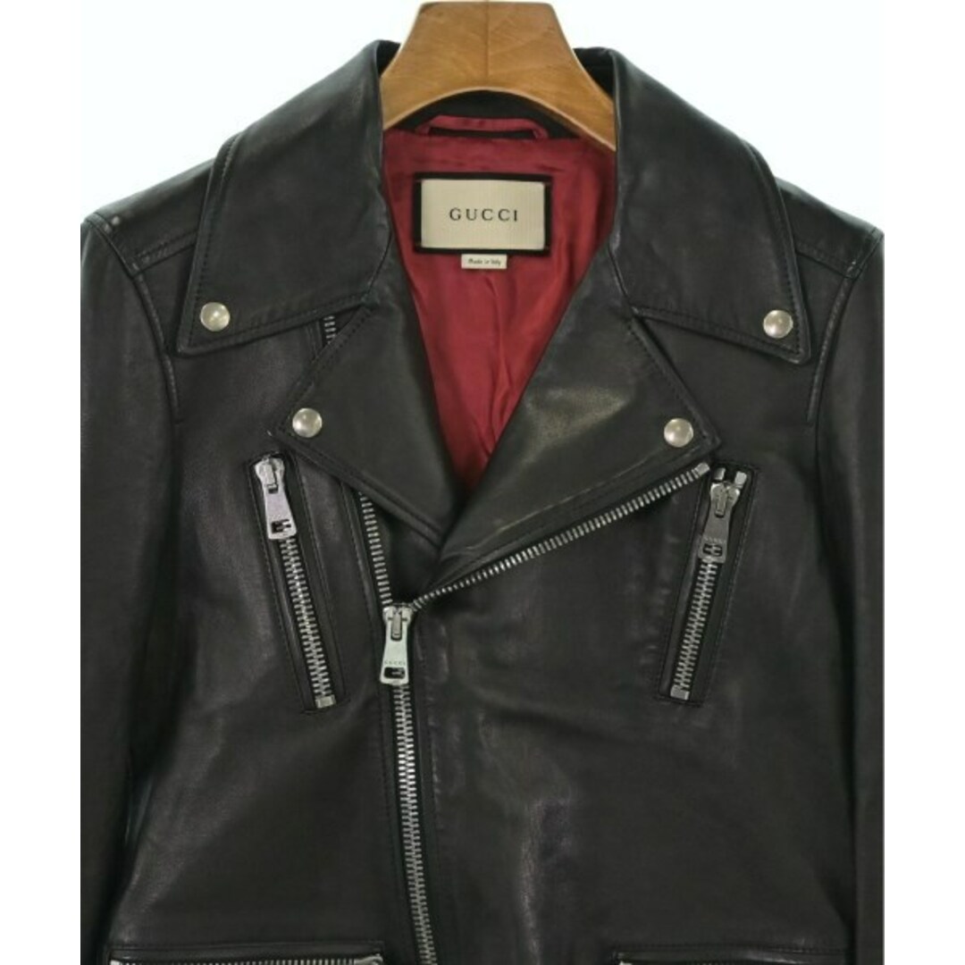 GUCCI - GUCCI グッチ ライダース 38(S位) 黒 【古着】【中古】の通販