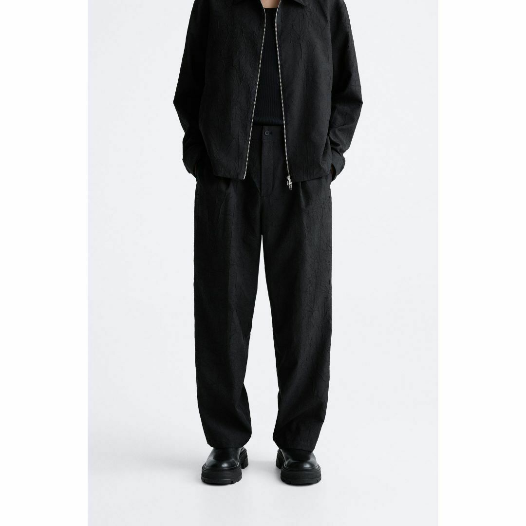 ZARA - 新品ZARAmanリンクルエフェクトテクニカルセットアップ上下の