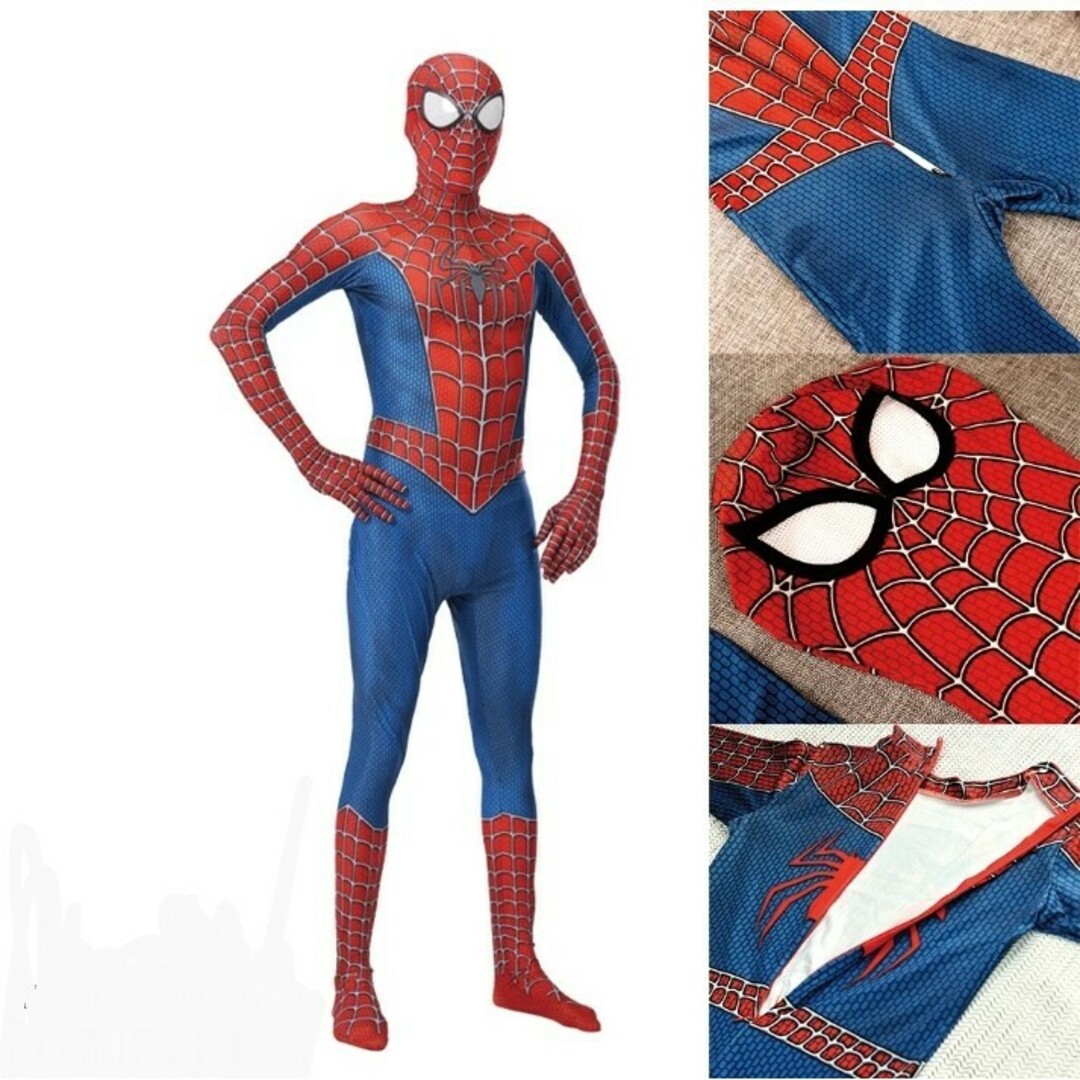 早い者勝ち✨スパイダーマン コスプレ コスチューム 全身タイツ