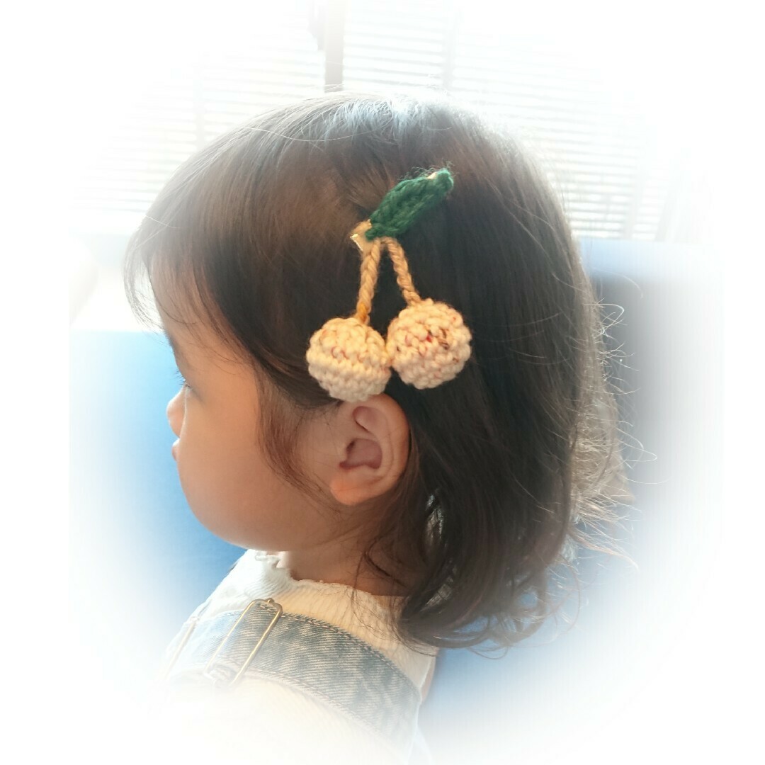 Misha & Puff - さくらんぼニットヘアクリップ misha&puff confetti