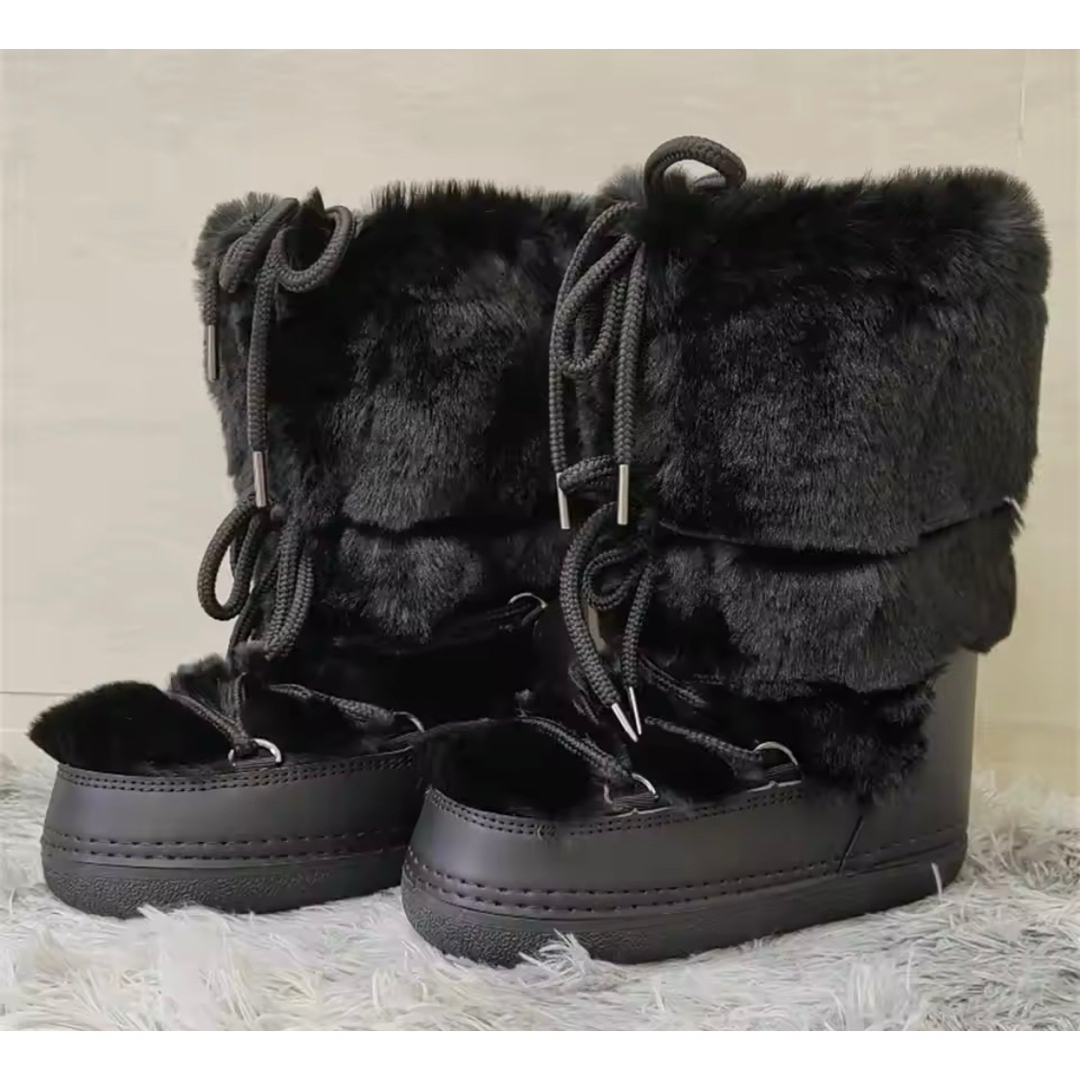 Yellow boots - 新品未使用♡ファーブーツ♡yelloみたいなLの通販 by