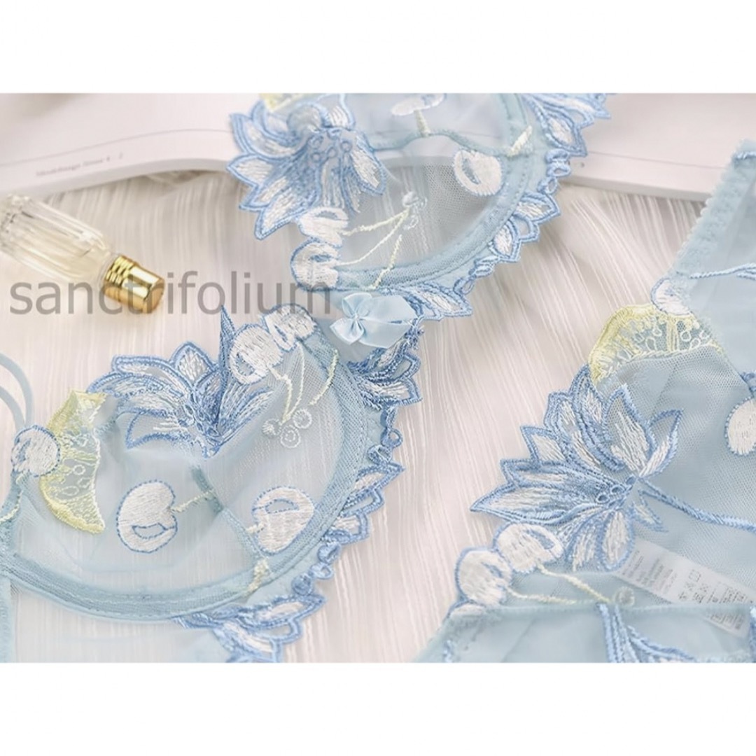 ✨大特価✨ブラジャー ショーツセット セクシー シースルー 花柄刺繍