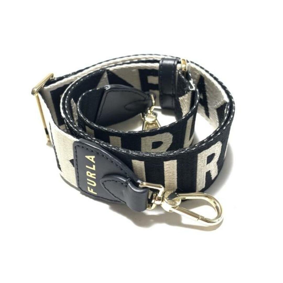 FURLA - FURLA(フルラ) ショルダーストラップ - 黒×アイボリー