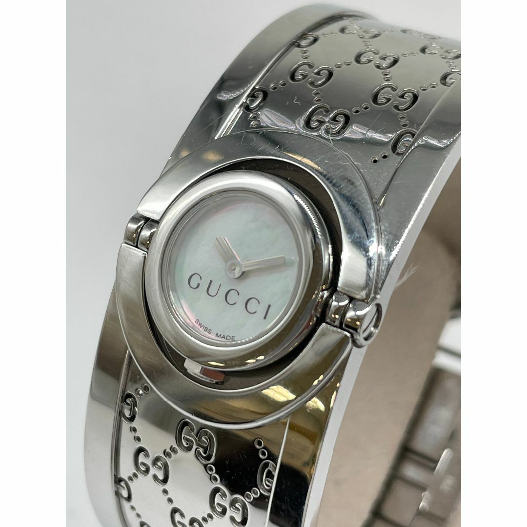 GUCCI - 極美品 GUCCI グッチ トワール バングル ウォッチ GG柄 腕時計