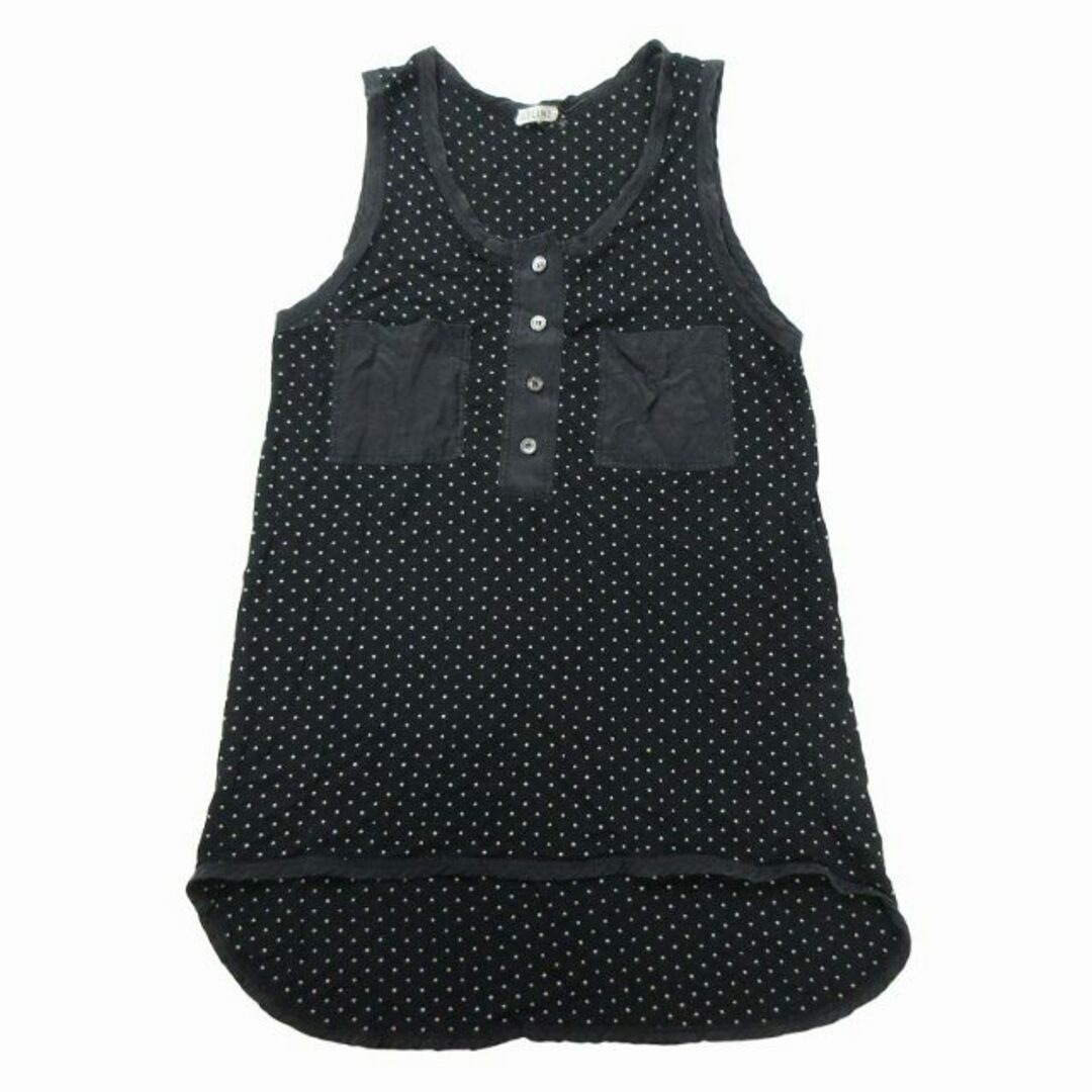 CELINE 長袖 シャツ ブラウス ドット柄 ブラック 34 【公式通販】