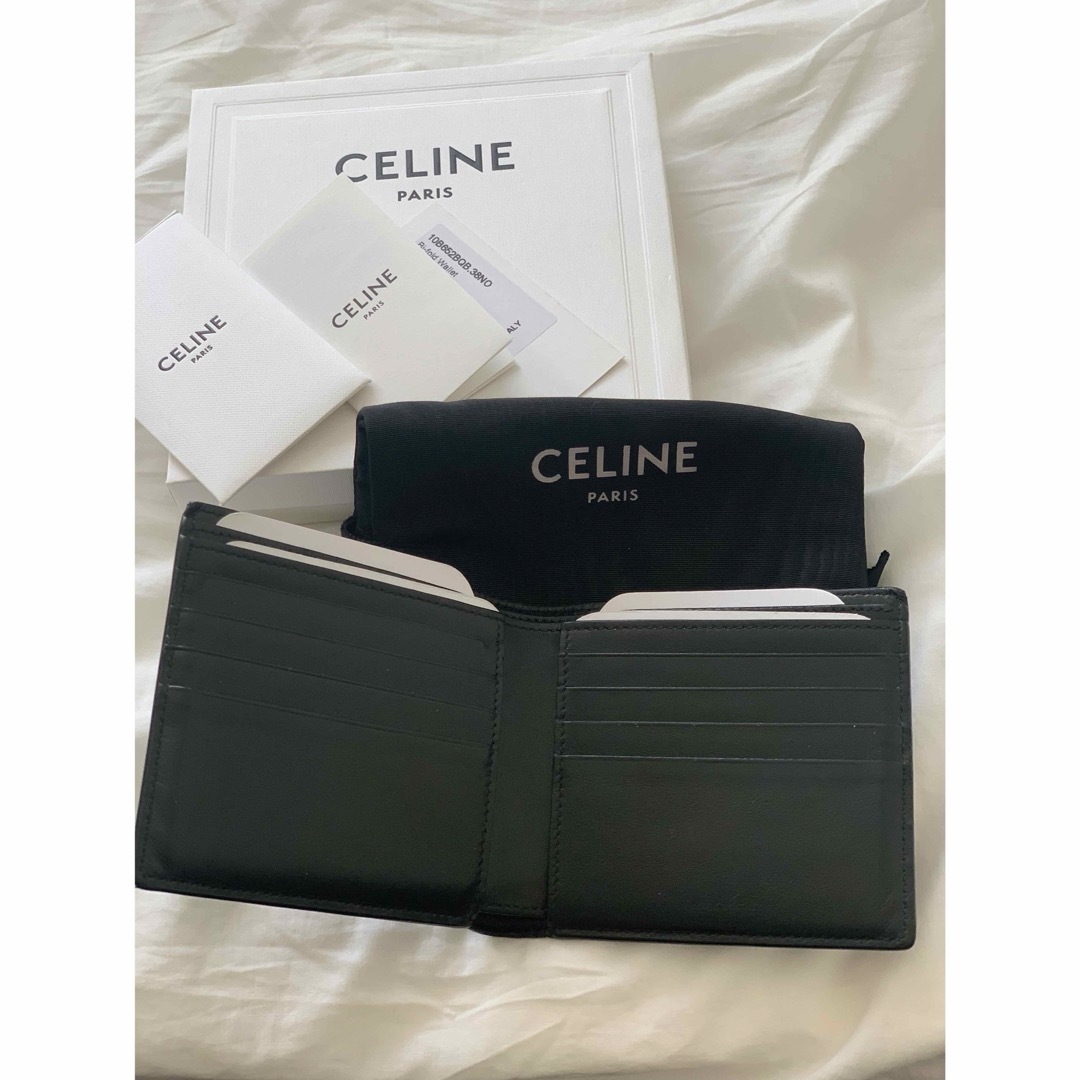 CELINE - CELINE 二つ折り財布 バイフォールドウォレット トリオンフ