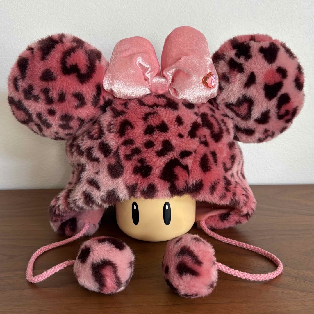ディズニー ミニー ヒョウ柄 ファンキャップ ピンク ディズニー ミニー
