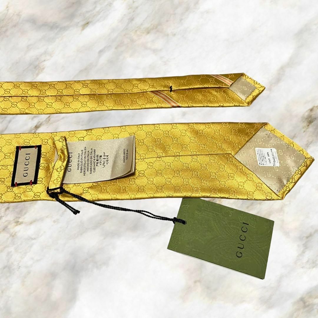 GUCCI - 【新品未使用】GUCCI グッチ GG柄 シルク100%高級ネクタイ