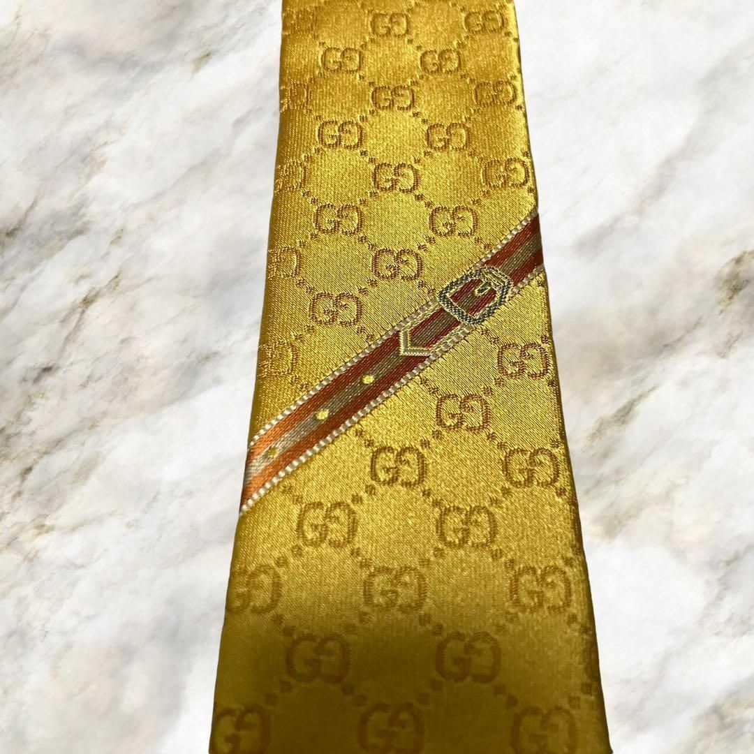 GUCCI - 【新品未使用】GUCCI グッチ GG柄 シルク100%高級ネクタイ