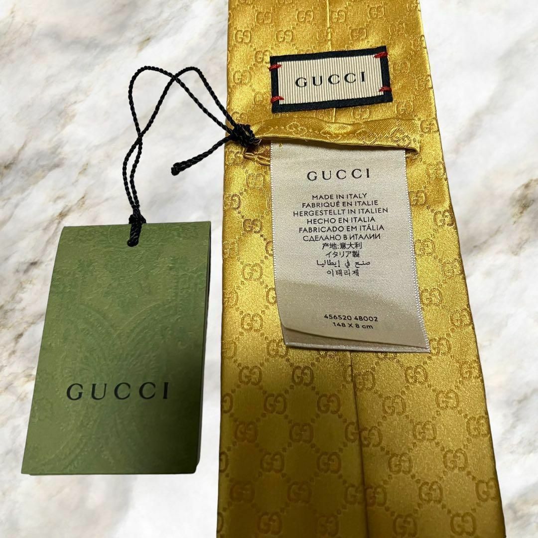 GUCCI - 【新品未使用】GUCCI グッチ GG柄 シルク100%高級ネクタイ