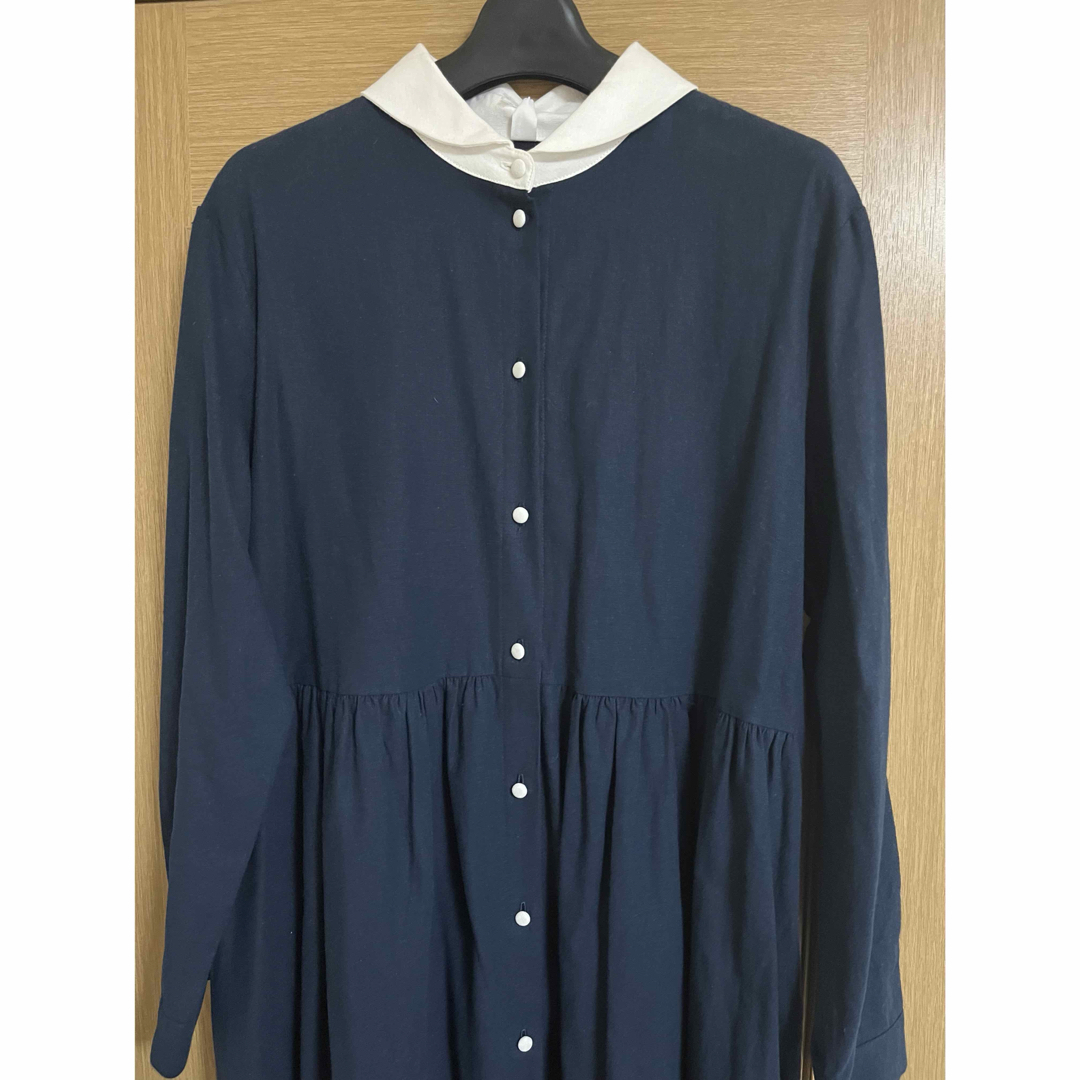 LUEUF ルフ ソフトリネン コットンキャンバス バンダナワンピース