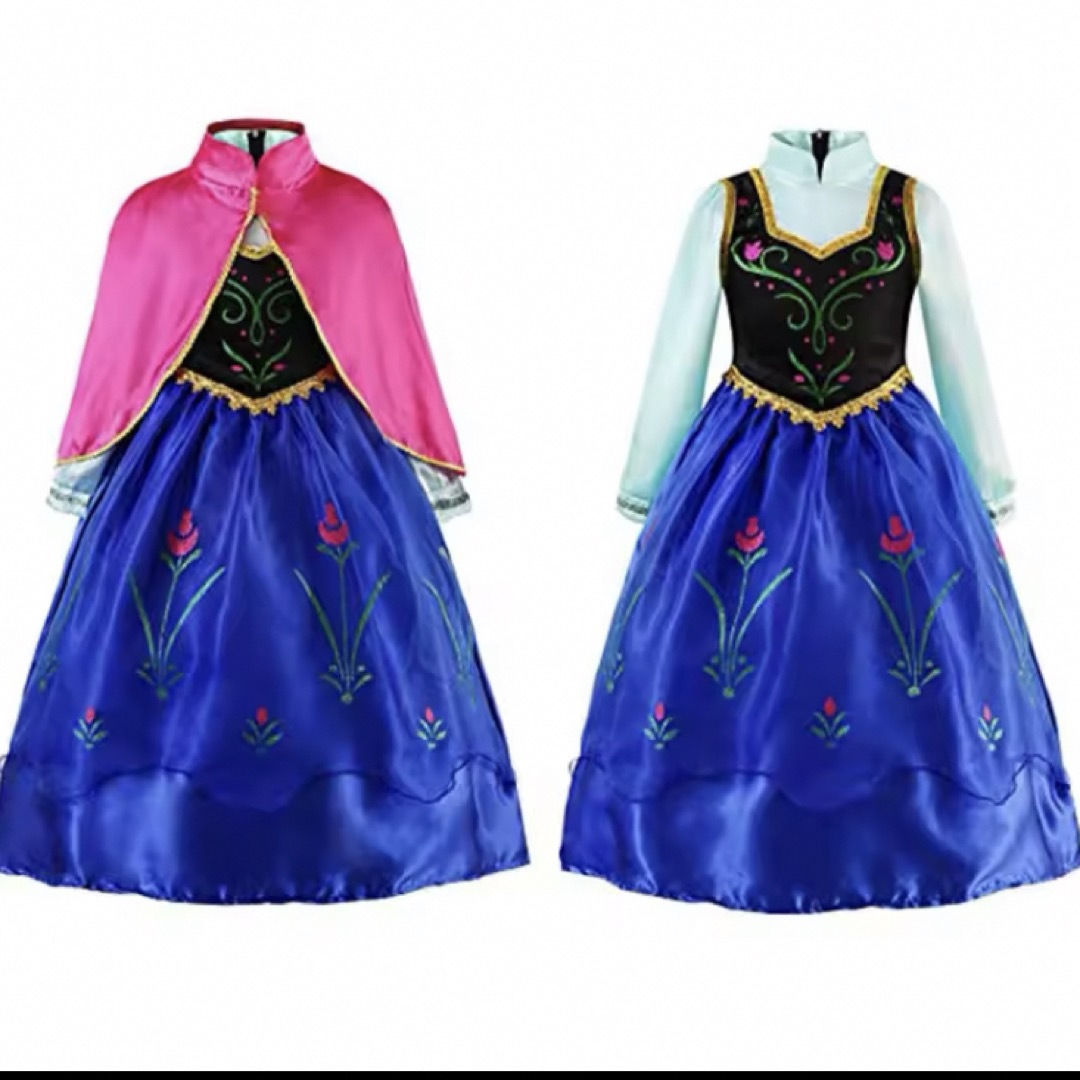 アナと雪の女王 - 【サイズ120】アナと雪の女王アナ風ドレス〜雪山に