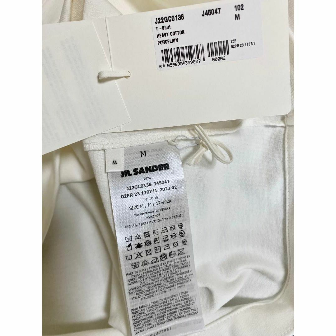 JIL SANDER - 23AW【新品】JIL SANDER ロゴ プリント ロングTシャツ