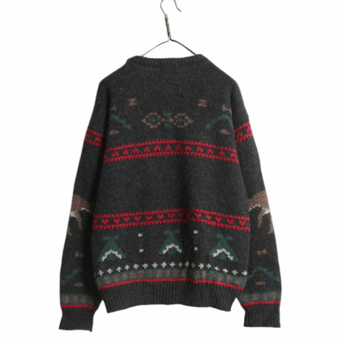 WOOLRICH - 80s ウールリッチ ノルディック 総柄 ウール ニット
