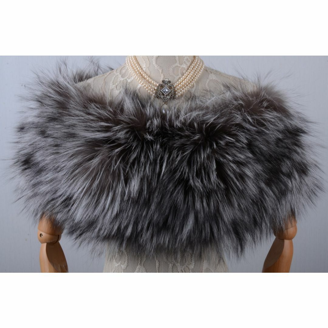 新品限定◇上質フォックス編み込みスヌード 新品限定◇上質フォックス