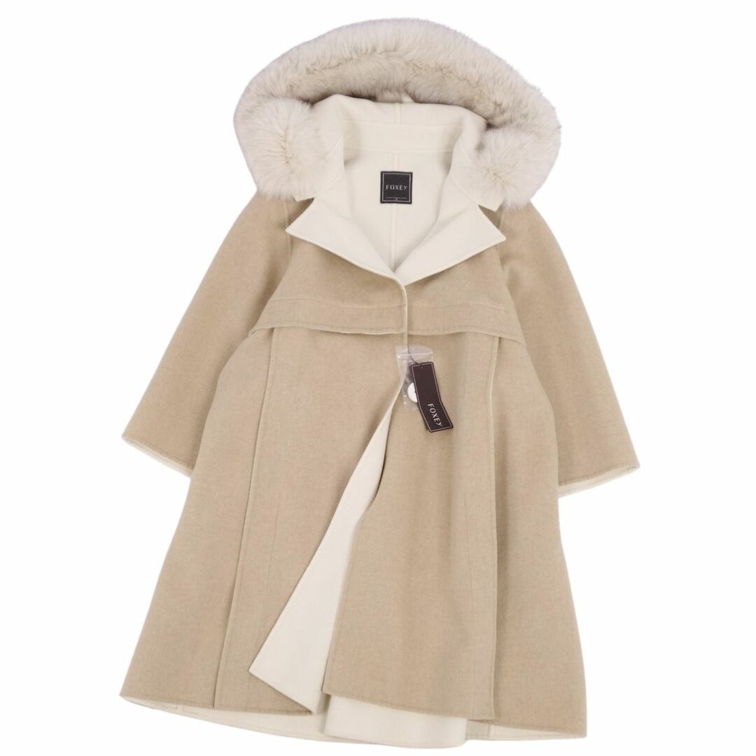FOXEY - 美品 フォクシー FOXEY シャムニーコート フード付き