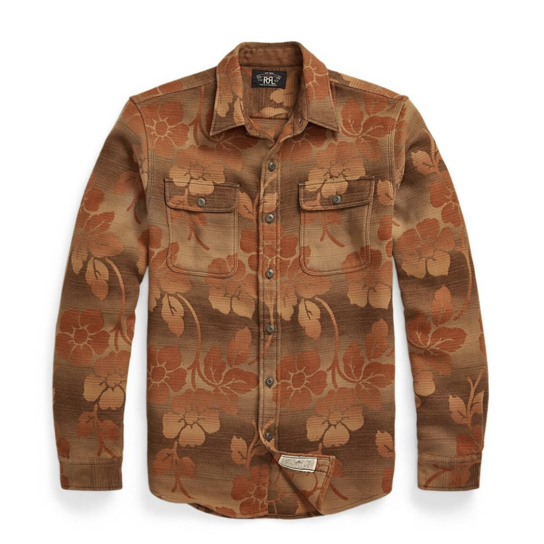 RRL - 新品*RRL*フローラル ジャカードワークシャツ *Sリミテッド