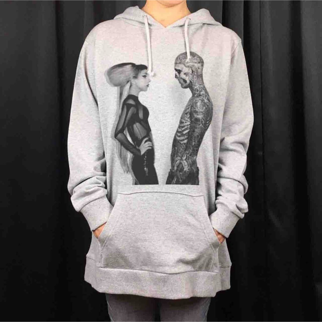 新品 ビッグ プリント レディーガガ タトゥー ボーンディスウェイ