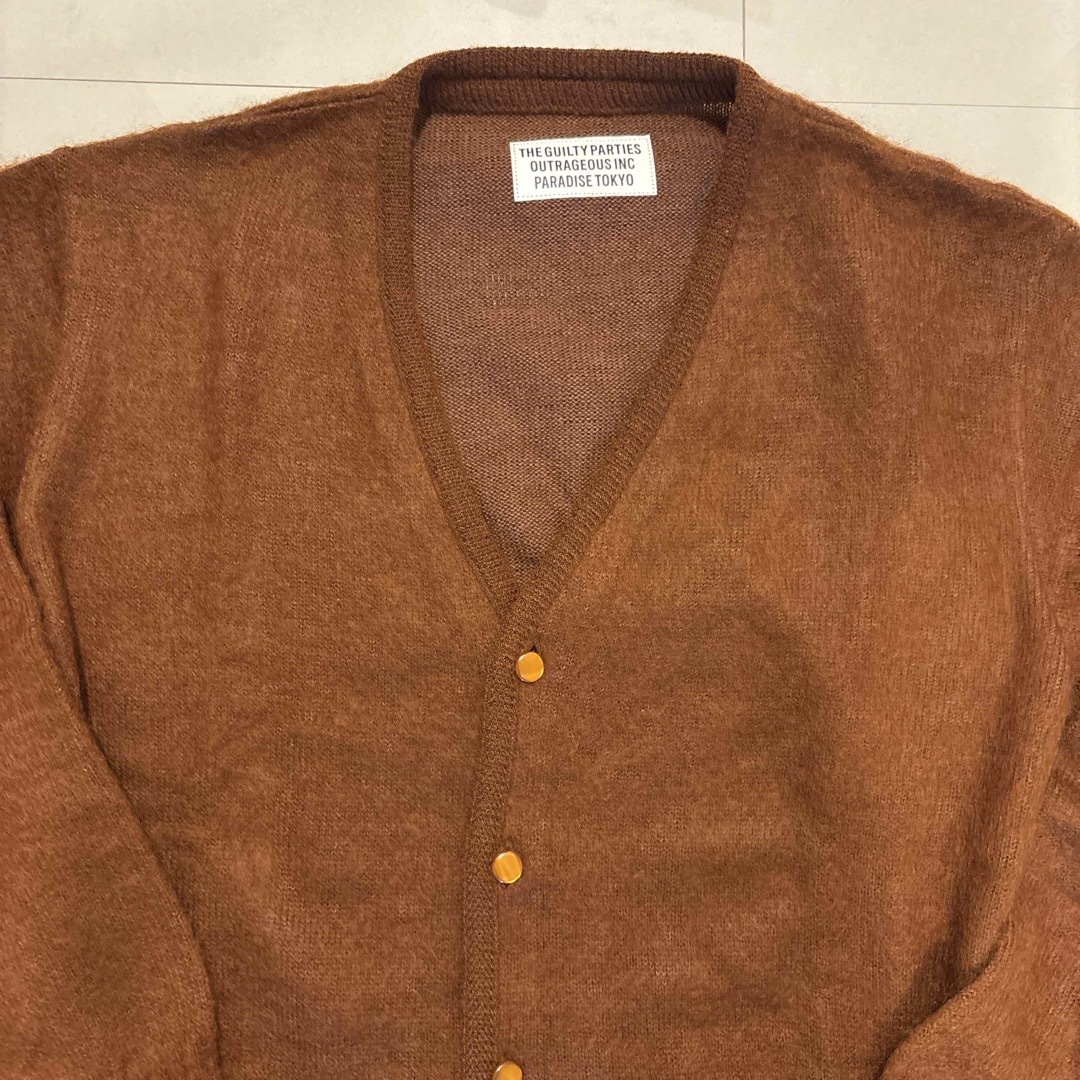 WACKO MARIA - WACKO MARIA モヘアカーディガン ブラウン 野村訓市愛用
