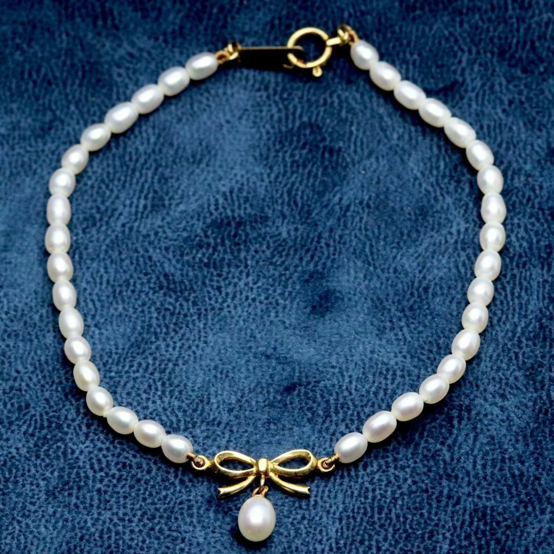 TASAKI - 田崎真珠 タサキ ブレスレット K18 淡水 ベビーパール リボン