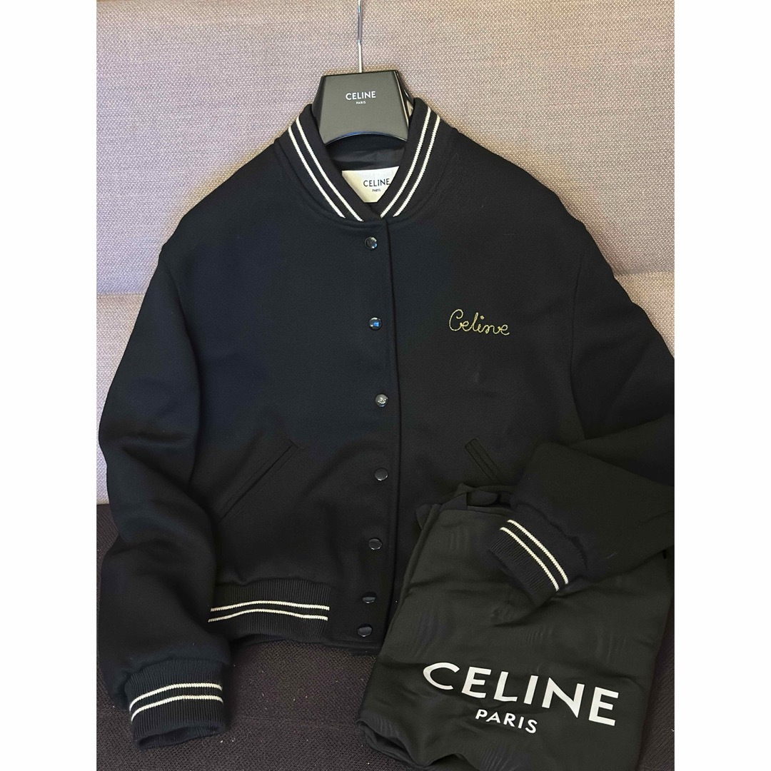CELINE - セリーヌ エンブロイダリーテディブルゾン 40 スタジャン 40