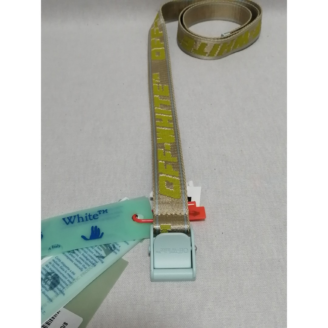 最終価格♂♀新品・テープベルト【 Off-White】ベージュ フリー 【公式
