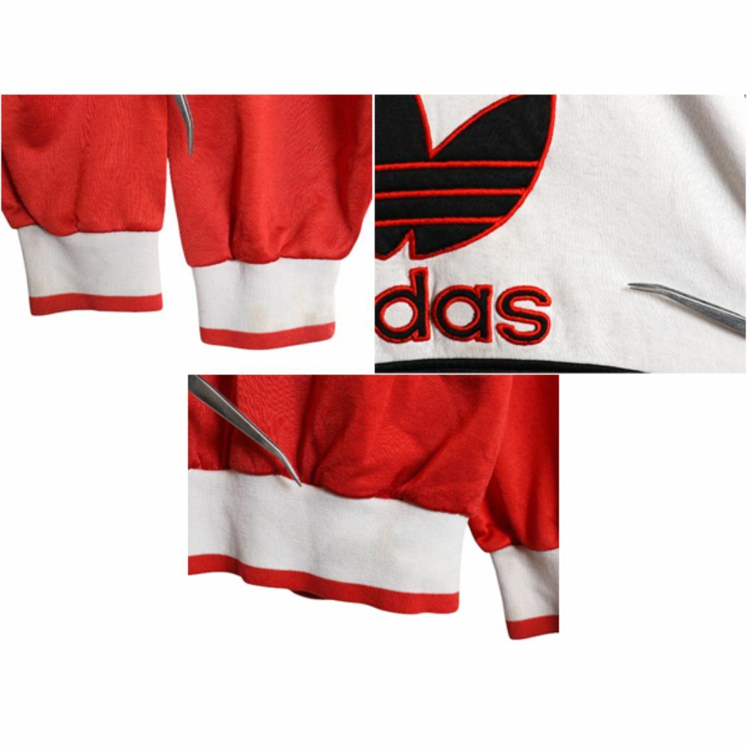 adidas - 80s アディダス トレフォイル ロゴ 刺繍 ジャージ スウェット