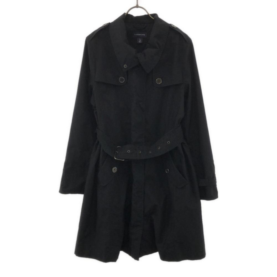 LANDS'END - ランズエンド トレンチコート L ネイビー LANDS' END