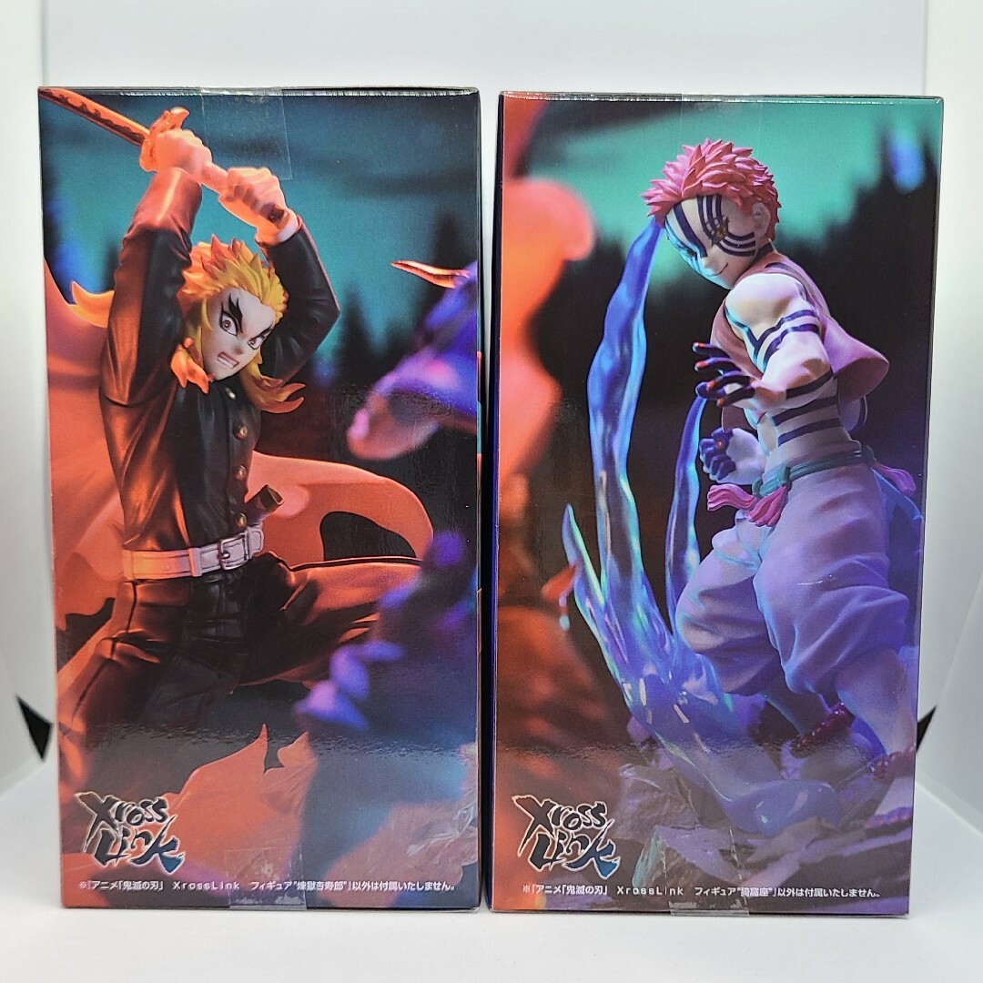 SEGA - 鬼滅の刃 XrossLink フィギュア 煉獄杏寿郎＆猗窩座 2種セット