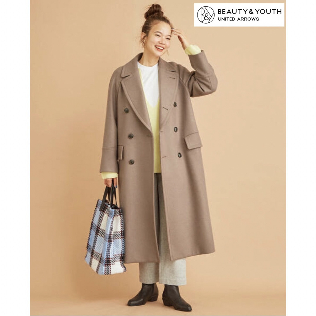 BEAUTY&YOUTH UNITED ARROWS - HAMILTON WOOL MIX メルトンロングP