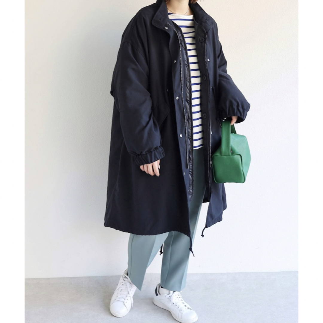 andme アンドミー M-65ライナー付き3WAYモッズコート ダークネイビーの