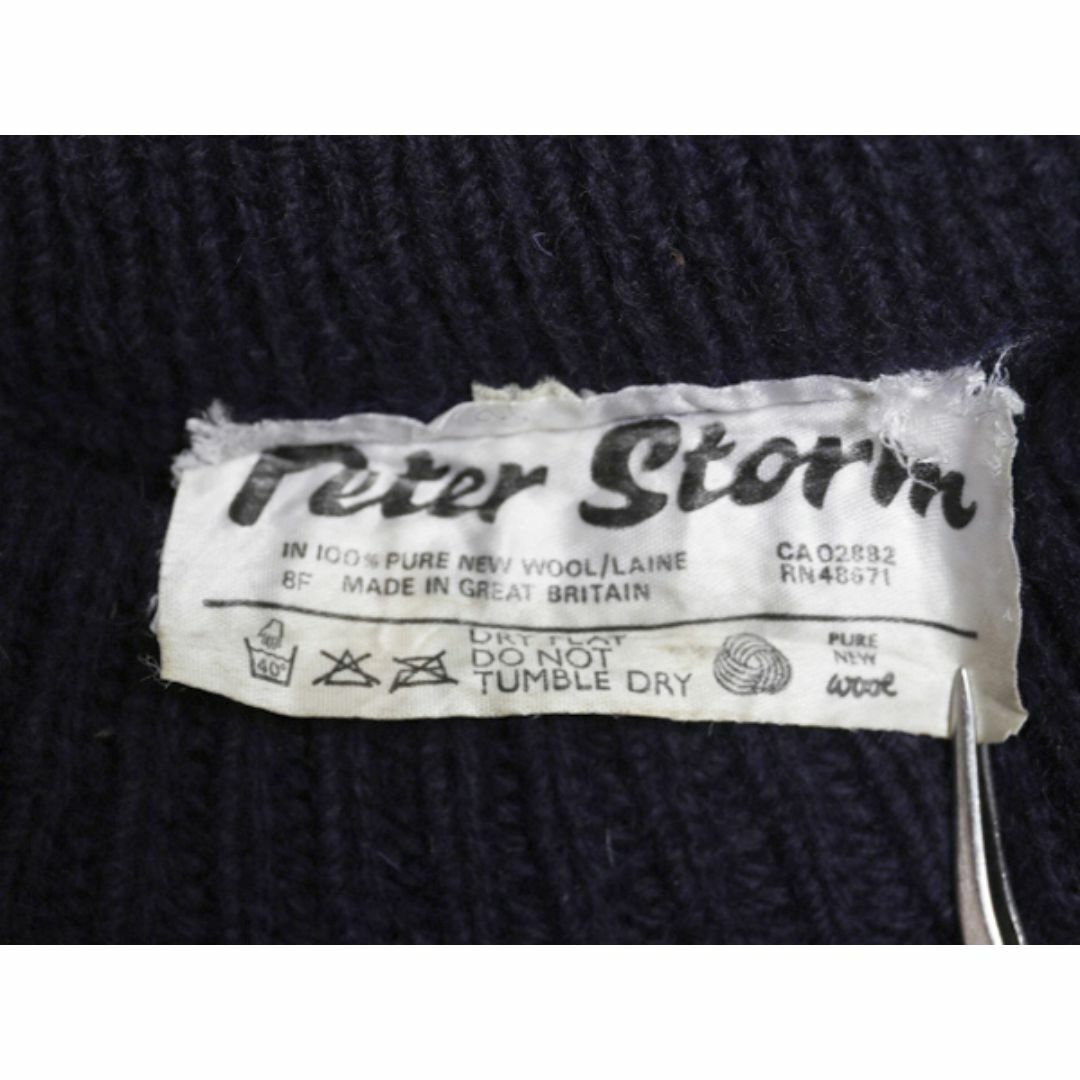 70s イギリス製 ☆ ピーターストーム オイルド セーター メンズ M