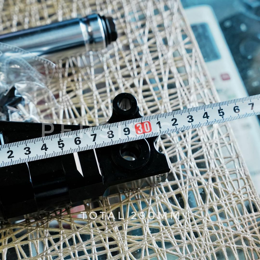 ズーマーやdioに フロントディスク化キット 黒 ブラック フォーク