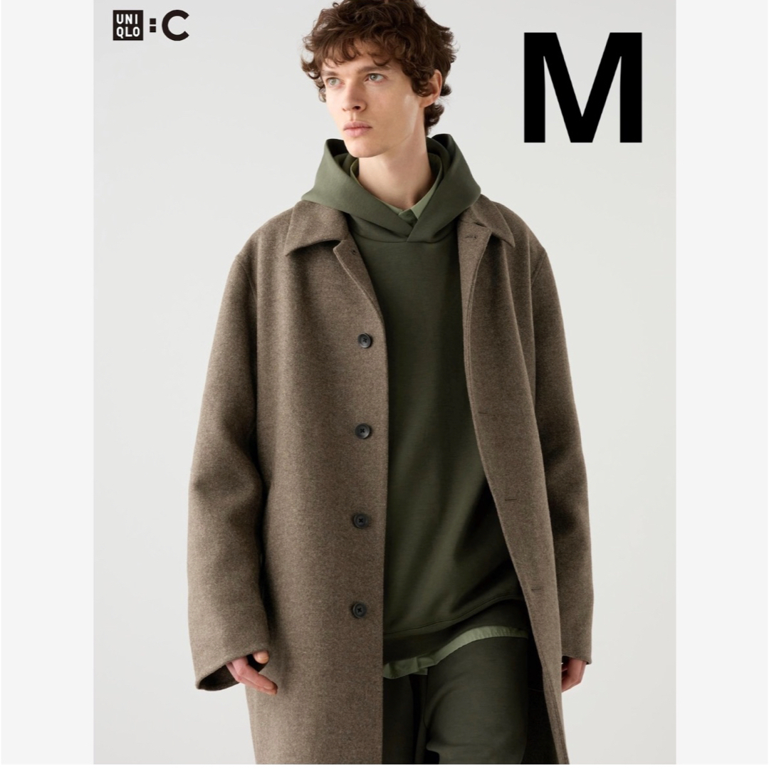 UNIQLO - UNIQLO：C ユニクロC ダブルフェイスコート ブラウン M 新品