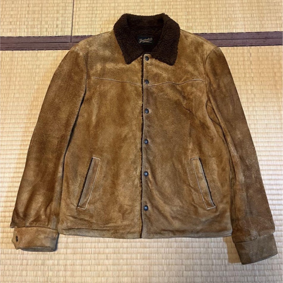 TENDERLOIN - テンダーロイン サドルスエード ボア レザージャケット S